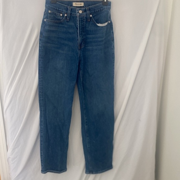 Madewell Perfect Vintage Straight High Waisted Jeans W26 medium wash - Picture 2 of 7